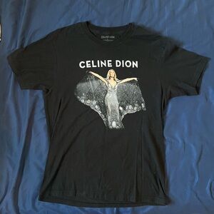 Celine Dion Unisex Black Graphic T-Shirt